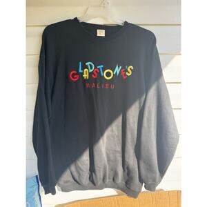 Gladstone's Malibu Vintage Embroidered Sweatshirt Size Adult Large Colorful Crew